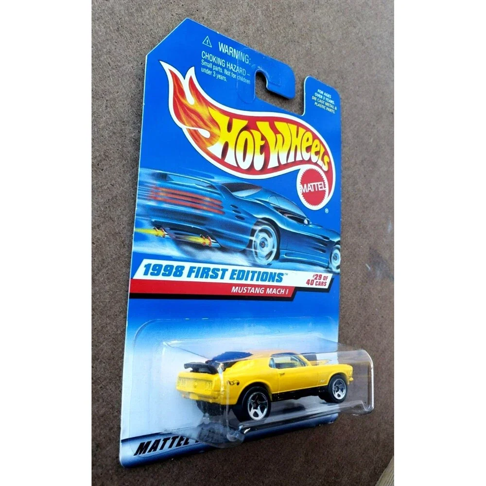 Hot Wheels FORD '70 MUSTANG MACH I Yellow 1998 First Editions 29/40 1:64 670 5SP
